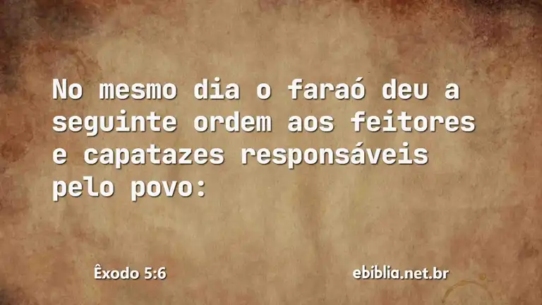 Êxodo 5:6