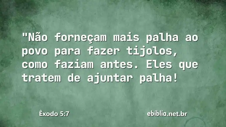 Êxodo 5:7