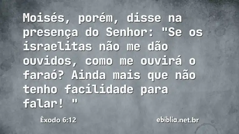 Êxodo 6:12