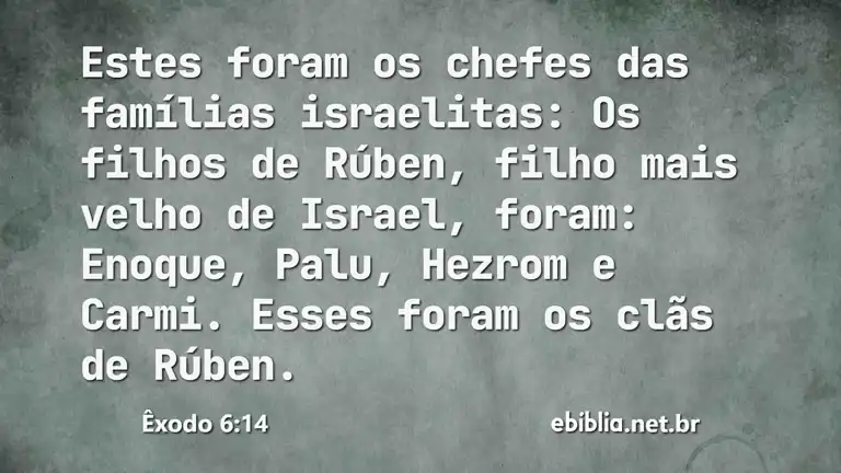 Êxodo 6:14