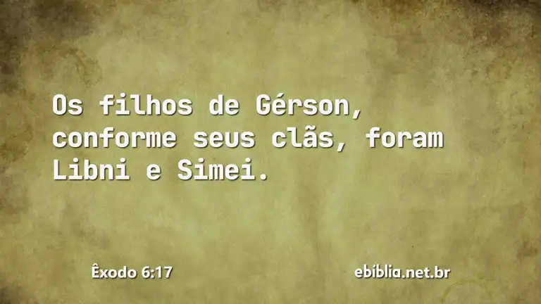 Êxodo 6:17