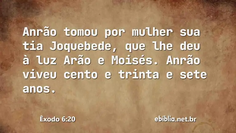 Êxodo 6:20