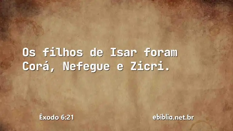 Êxodo 6:21