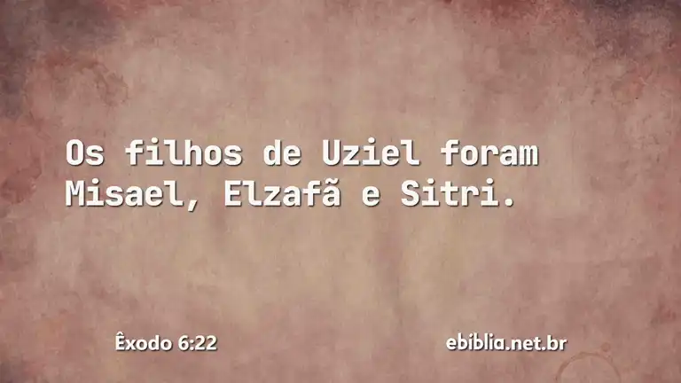 Êxodo 6:22