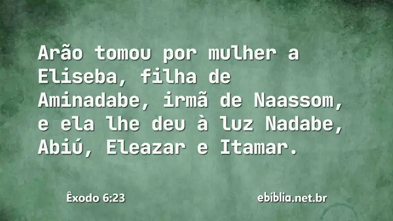 Êxodo 6:23