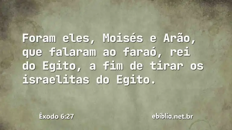 Êxodo 6:27