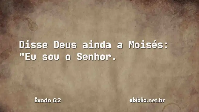 Êxodo 6:2