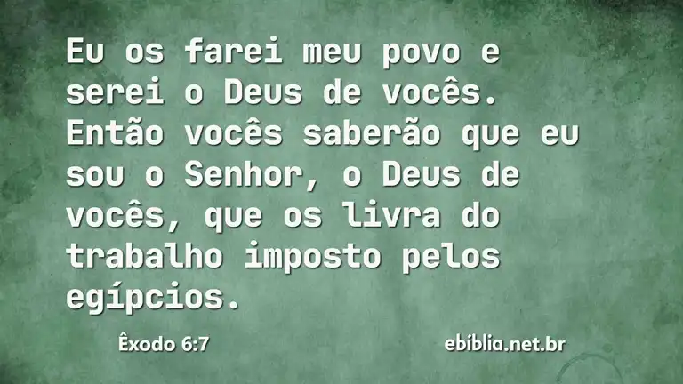 Êxodo 6:7