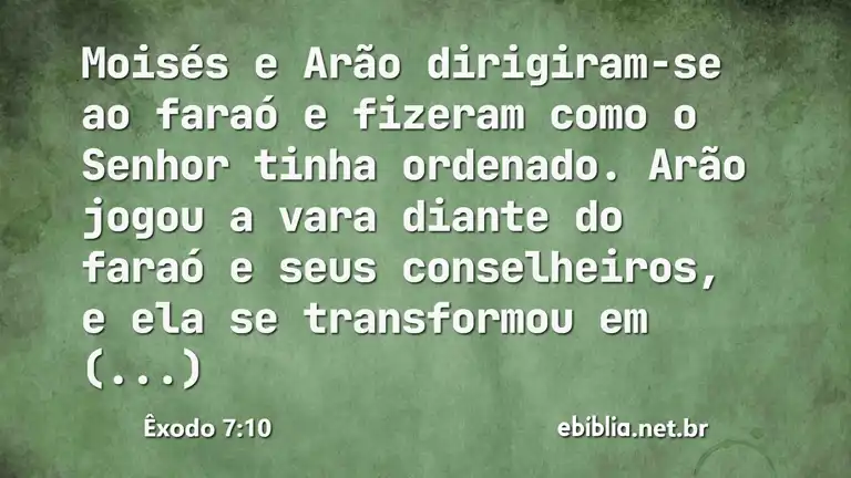 Êxodo 7:10