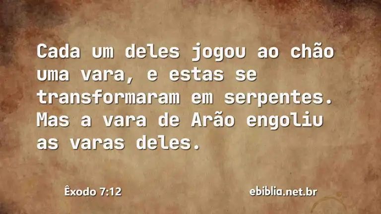 Êxodo 7:12