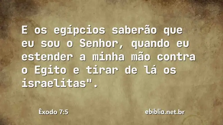 Êxodo 7:5