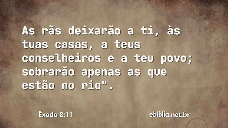 Êxodo 8:11