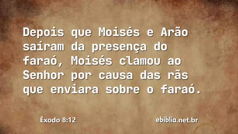 Êxodo 8:12