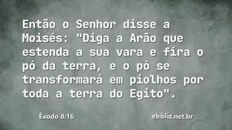 Êxodo 8:16