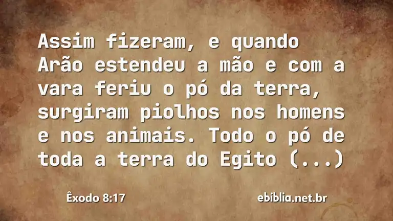 Êxodo 8:17