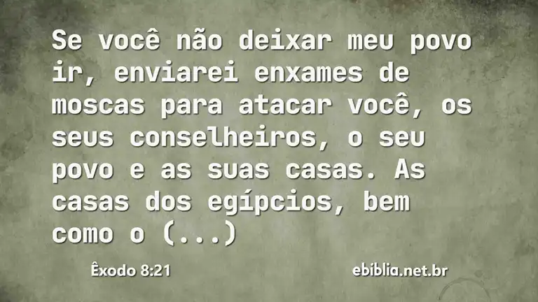 Êxodo 8:21