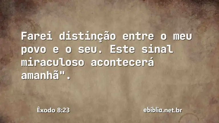 Êxodo 8:23