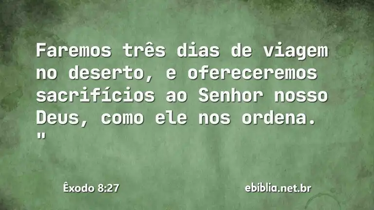 Êxodo 8:27