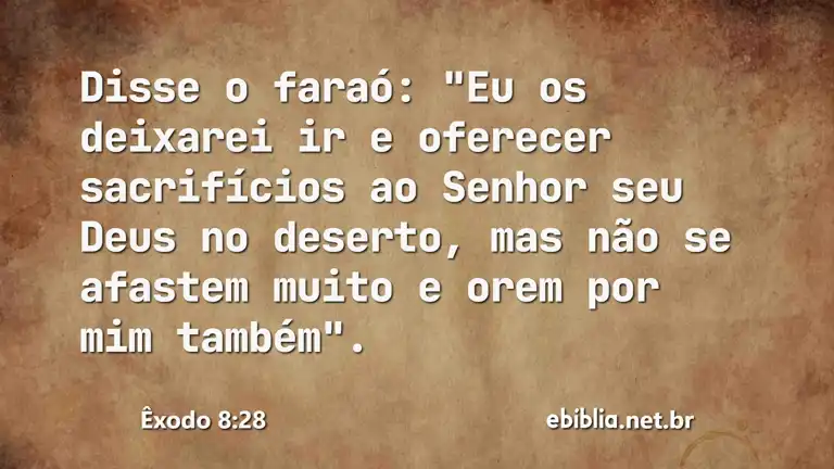 Êxodo 8:28