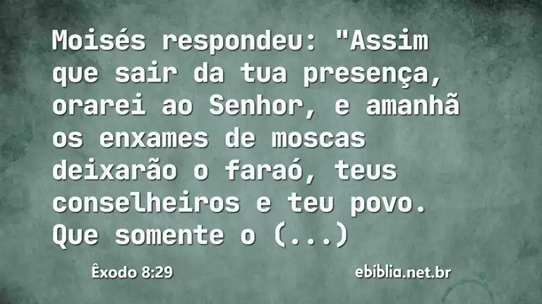 Êxodo 8:29