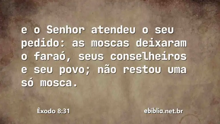 Êxodo 8:31