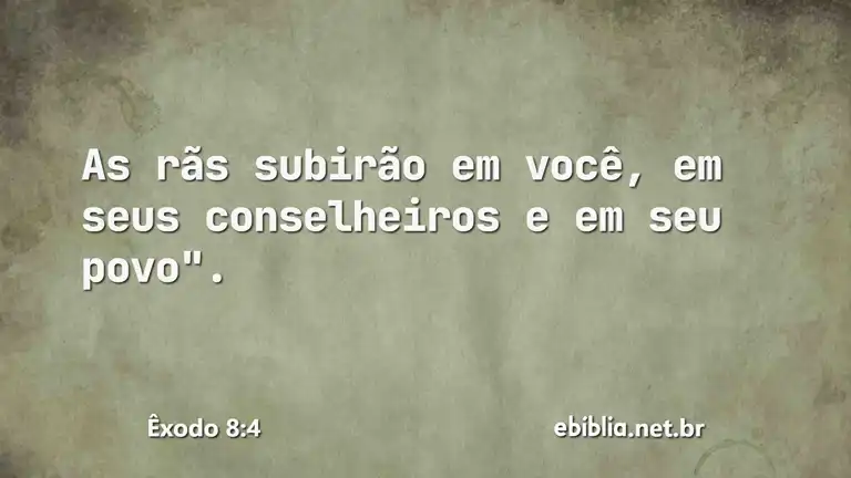 Êxodo 8:4