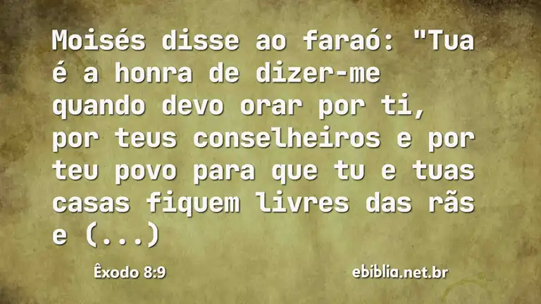 Êxodo 8:9