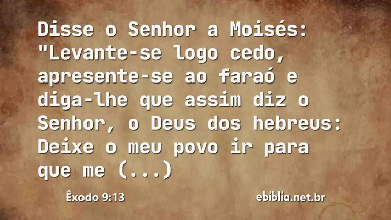 Êxodo 9:13