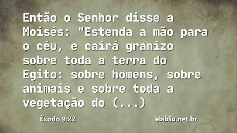 Êxodo 9:22