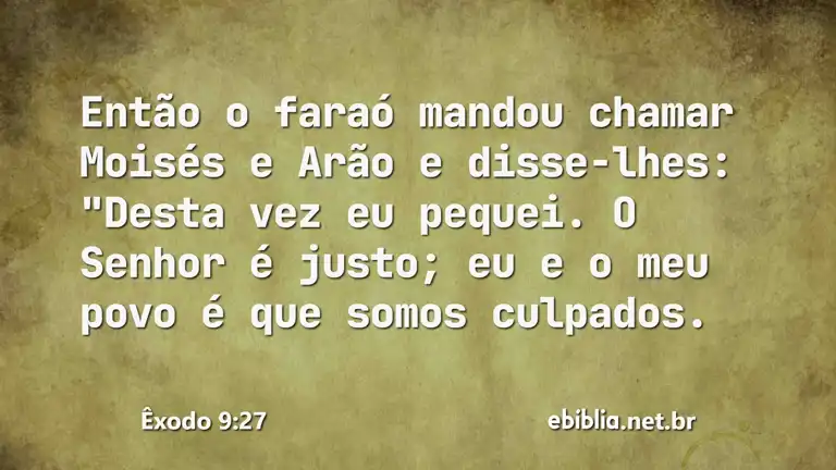 Êxodo 9:27