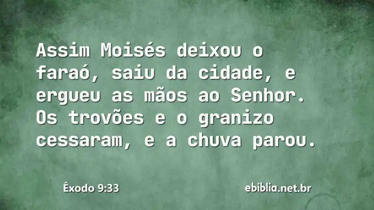 Êxodo 9:33