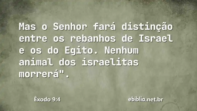 Êxodo 9:4