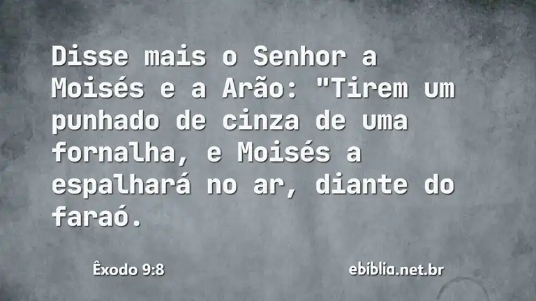 Êxodo 9:8