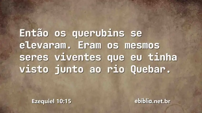 Ezequiel 10:15