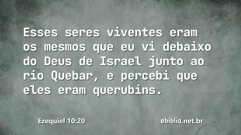 Ezequiel 10:20