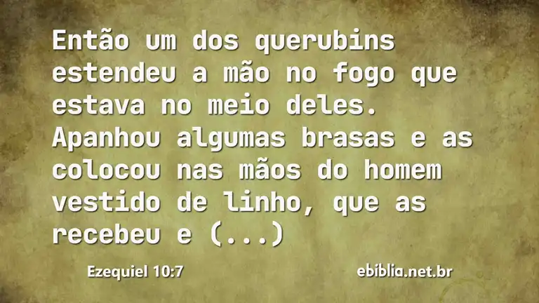 Ezequiel 10:7