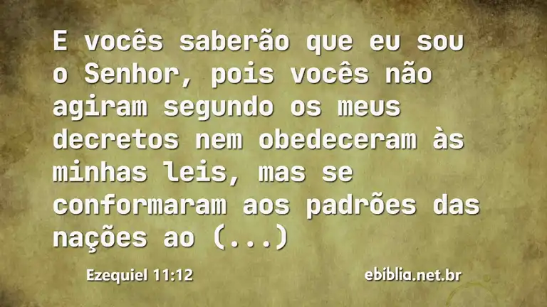 Ezequiel 11:12