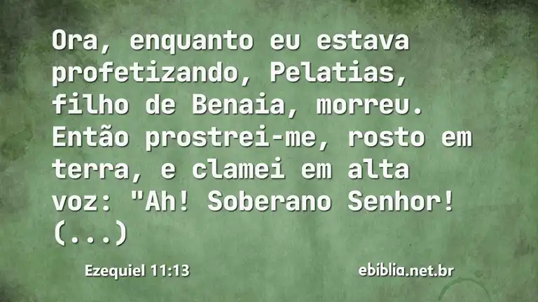 Ezequiel 11:13