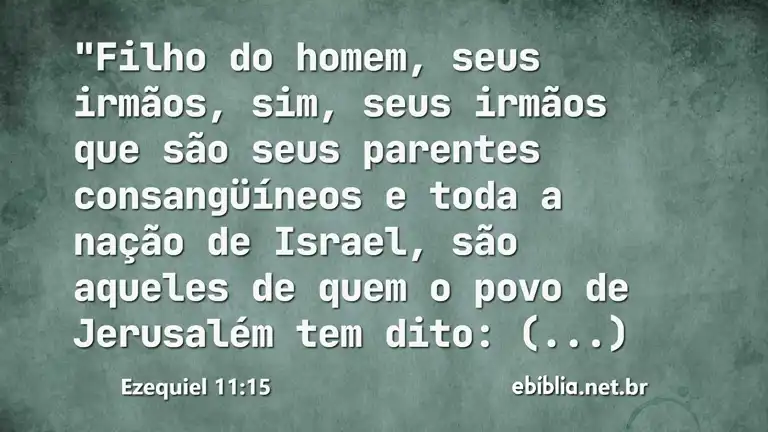 Ezequiel 11:15