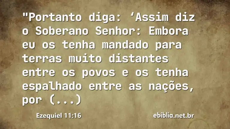 Ezequiel 11:16