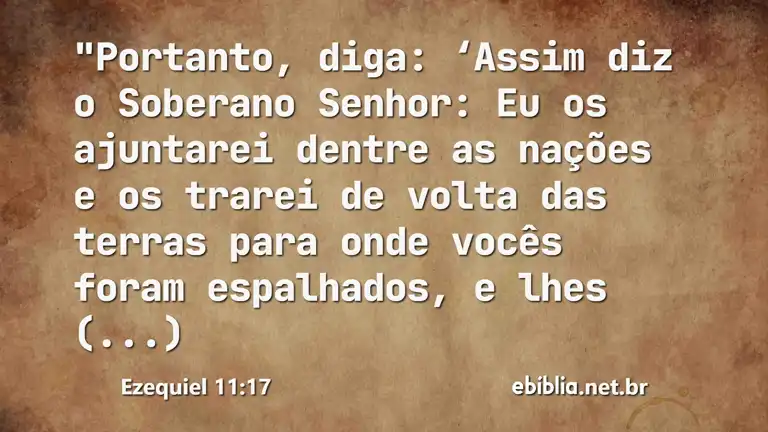 Ezequiel 11:17