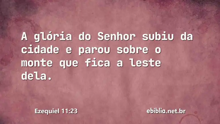 Ezequiel 11:23