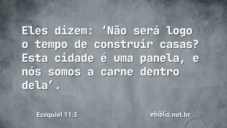 Ezequiel 11:3