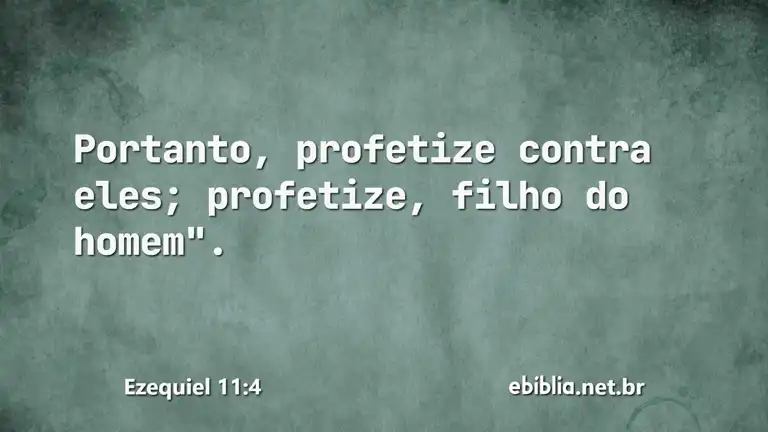 Ezequiel 11:4