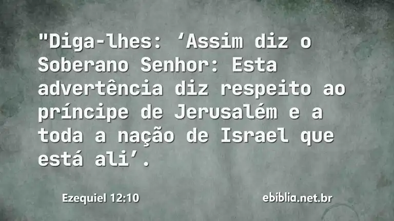 Ezequiel 12:10