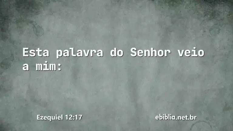 Ezequiel 12:17