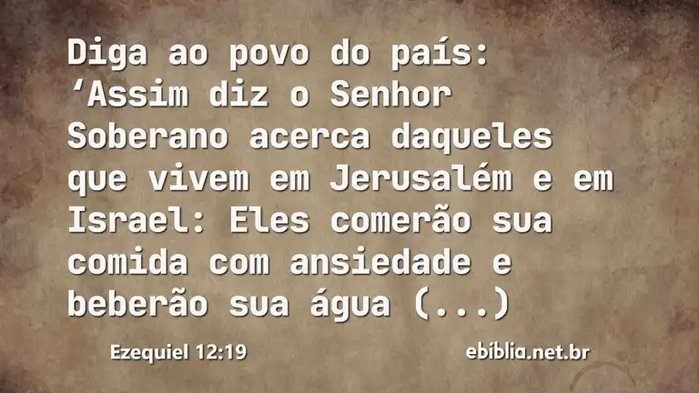 Ezequiel 12:19