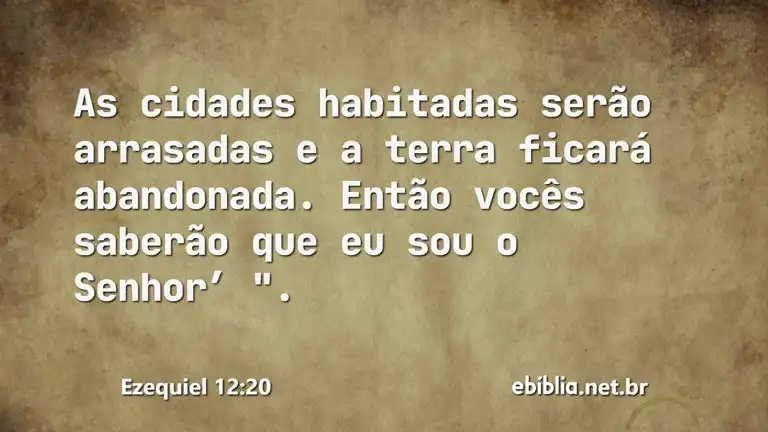 Ezequiel 12:20