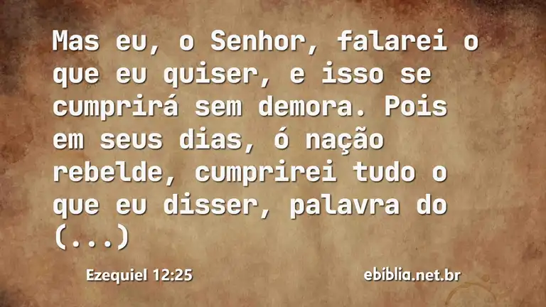 Ezequiel 12:25