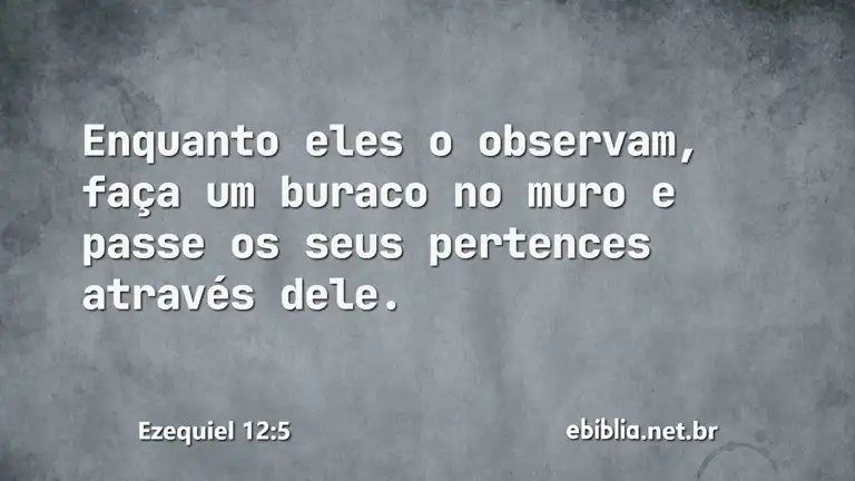 Ezequiel 12:5